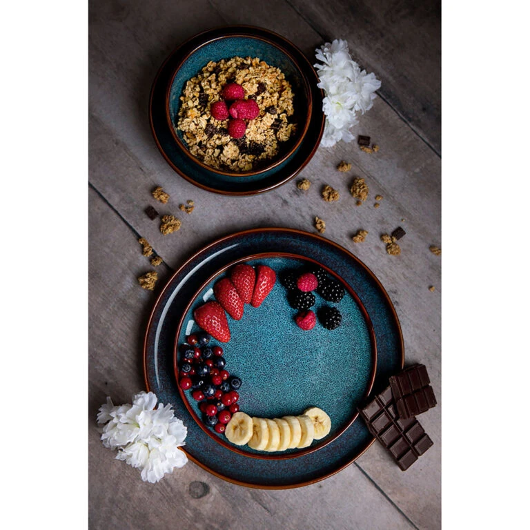 Fabrique De Styles Boutique -Fabrique De Styles Boutique assiette a dessert en gres bleu d20cm volga 670607 670607 FRN03 WEB 768x768 1