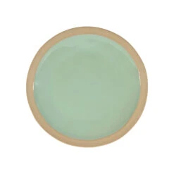 Assiette à Dessert En Grès Vert D'eau D21.5cm - Jade
