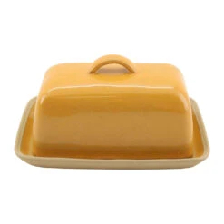 Beurrier En Grès Curry - Jade