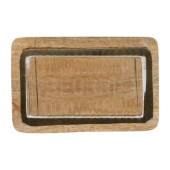 Beurrier En Verre Et Manguier - Grand Office -Fabrique De Styles Boutique beurrier en verre et manguier grand office 201214 201214 DET03 WEB 1