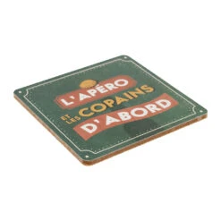 Boite De 6 Dessous De Verre En Liège - Copains D'Abord -Fabrique De Styles Boutique boite de 6 dessous de verre en liege copains d abord 300175 300175 DET02 WEB 1