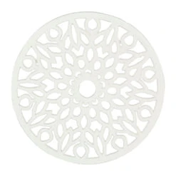 Dessous De Plat Rosace En Fonte Blanc Cassé D20cm - Rhodonea