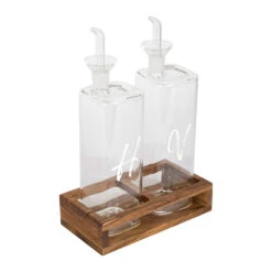 Huilier Vinaigrier En Verre Borosilicate Blanc Avec Support 45cl - Voidita -Fabrique De Styles Boutique huilier vinaigrier en verre borosilicate blanc avec support 45cl voidi 39354 DET02 WEB