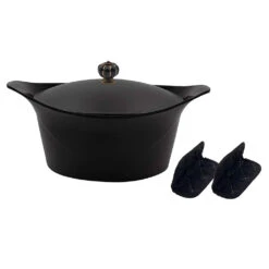 L'incroyable Cocotte Graphite D24cm Avec Poignée Couronne