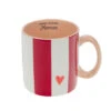 Amadeus Mug Maman Rayé Rouge Et Blanc En Porcelaine - Ella
