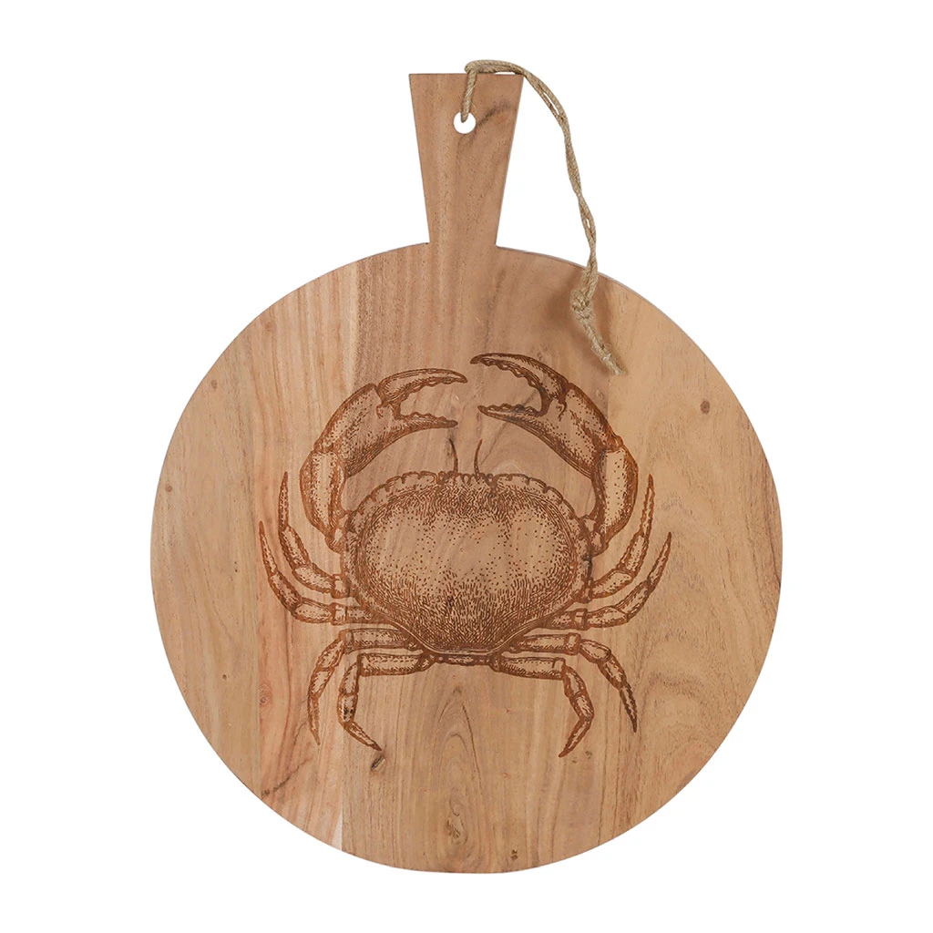 Planche A Découper Crabe En Acacia Naturel 40x50cm - Dalbert 1 Planche A Découper Crabe En Acacia Naturel 40x50cm - Dalbert