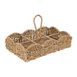 Porte 6 Gobelets En Jonc De Mer Naturel - Chaumière