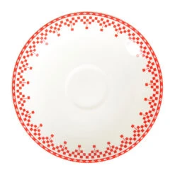 Tasse Et Sous-tasse En Faïence Damier Rouge - Campagne 6 Tasse Et Sous-tasse En Faïence Damier Rouge - Campagne -Fabrique De Styles Boutique tasse et sous tasse en faience damier rouge campagne 2364 2364 DET02 WEB 1